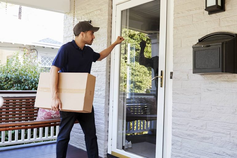 Delivery 101: What Do Your Customers Want? man with box home delivery