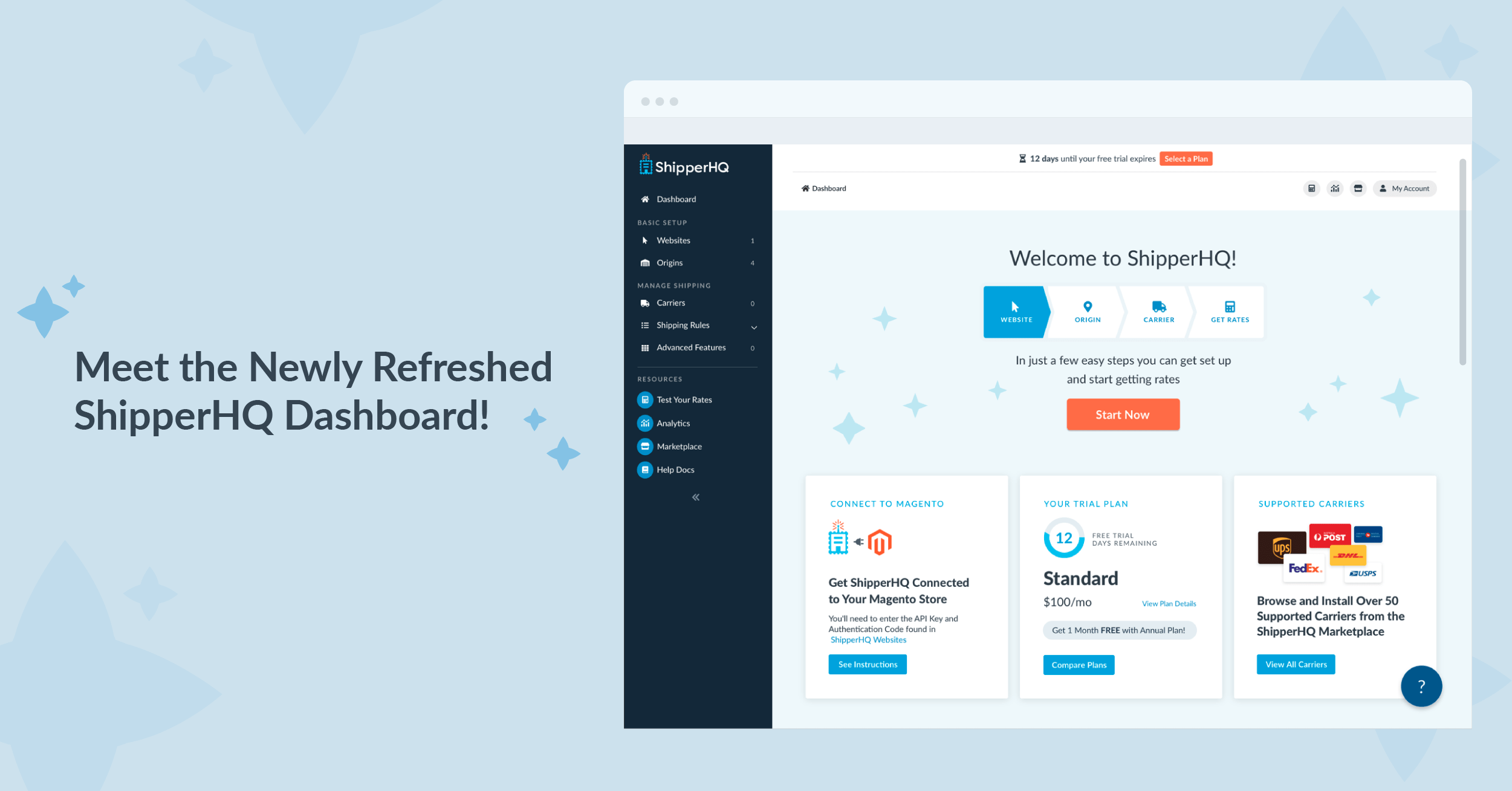 A Quick Look at the Newly Refreshed ShipperHQ Dashboard