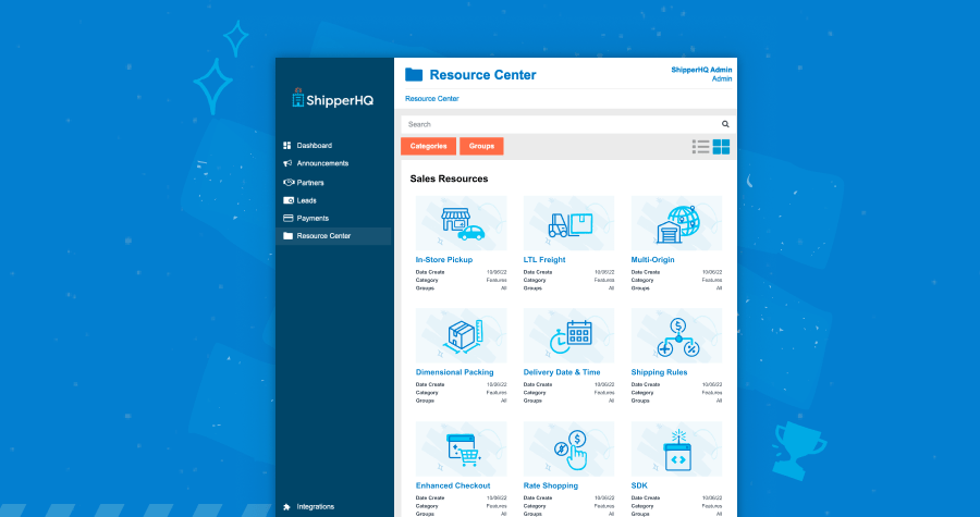 Introducing ShipperHQ’s All-New Partner Portal Preview of ShipperHQ's Partner Portal dashboard