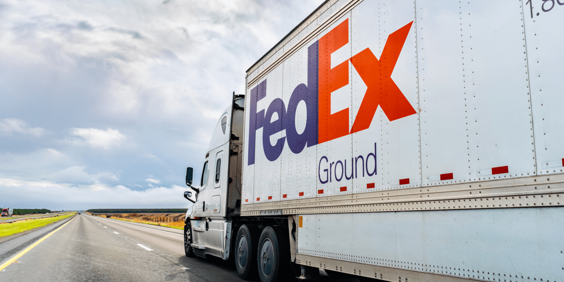 Minimizing the Impact of the 2024 FedEx GRI: A Guide for Shippers FedEx Ground truck drives on open highway