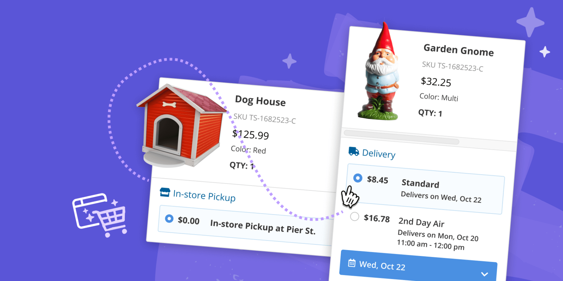 Supercharge Your Checkout Game: How Split Shipping Unlocks New Possibilities ShipperHQ's split shipping example