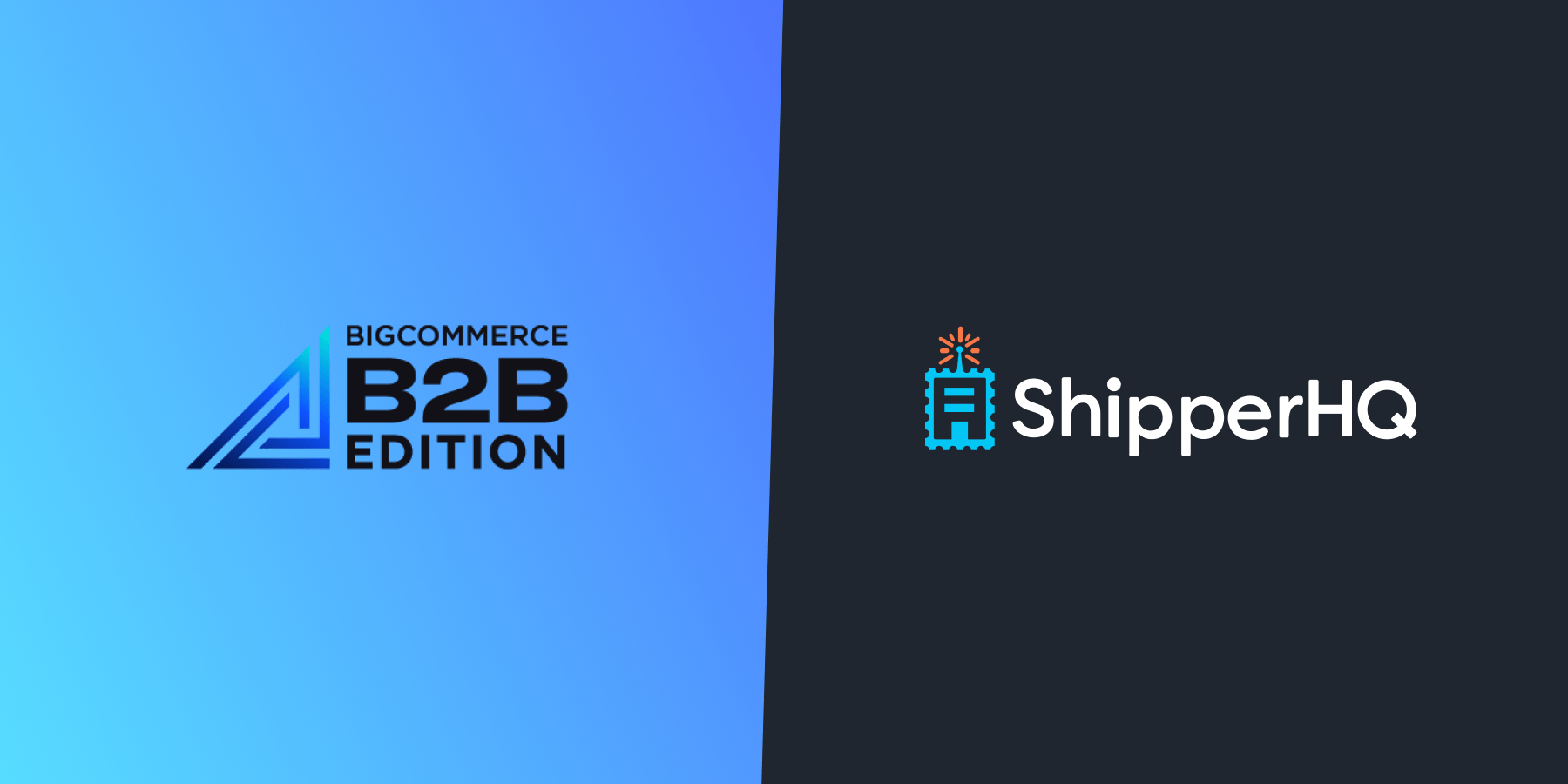 Master B2B eCommerce With ShipperHQ and BigCommerce B2B Edition SHipperHQ and BigCommerce B2B logos
