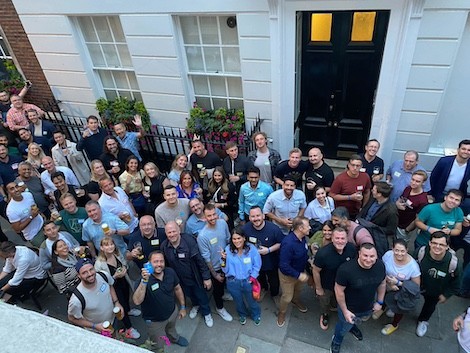 Group gathered in fellowship at Meet Magento 2023